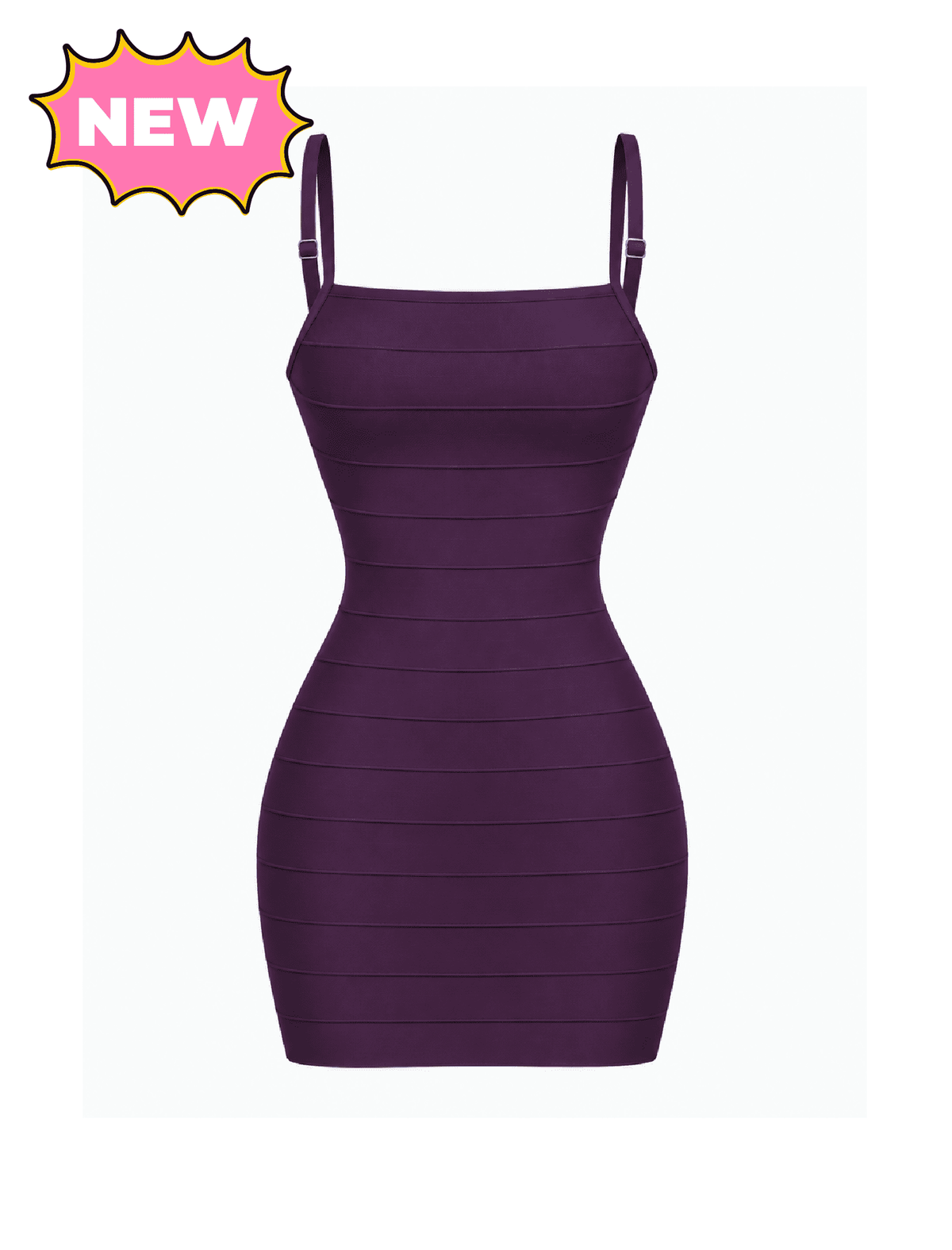 Violetta Bandage Mini Dress (Plum Purple)