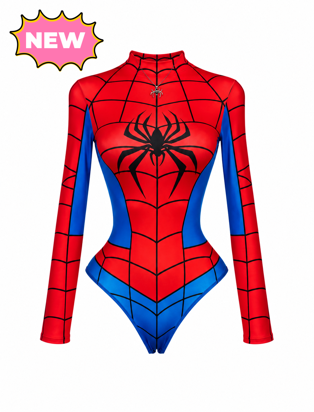 Spider Man Bodysuit Costume (Blue Multi)