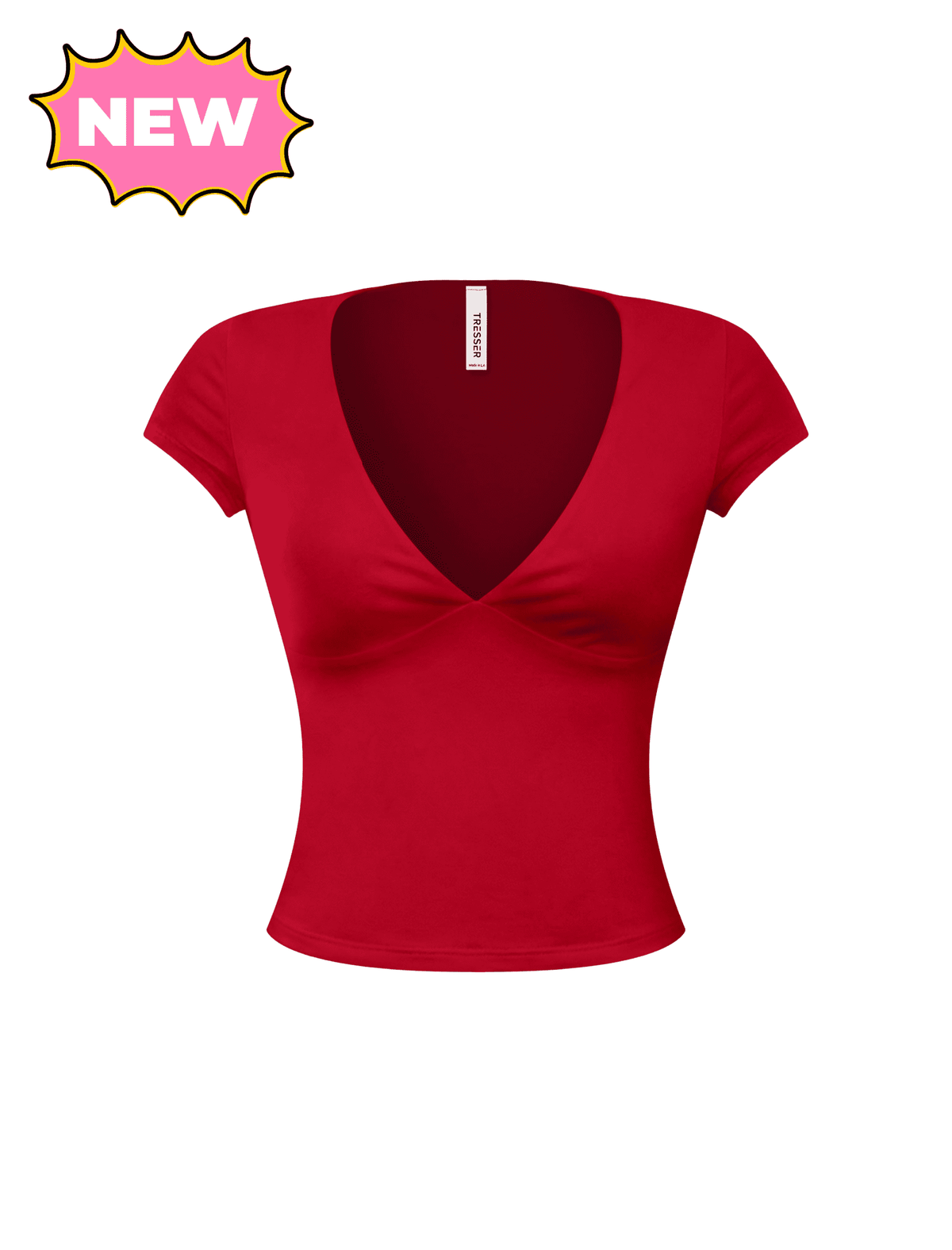 Parton Deep V Top (Dark Red)
