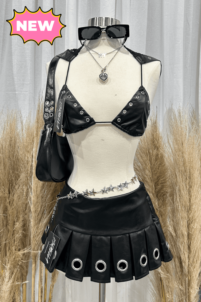 Cardi Net Bralette (Black)