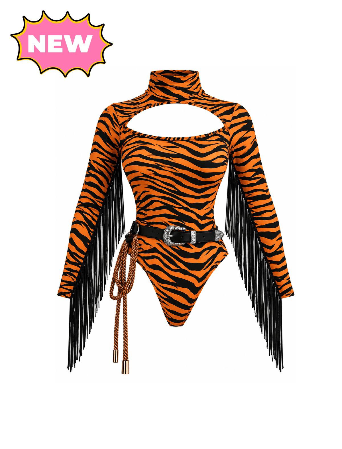La Tigresa Cowgirl Costume (Orange/Black)