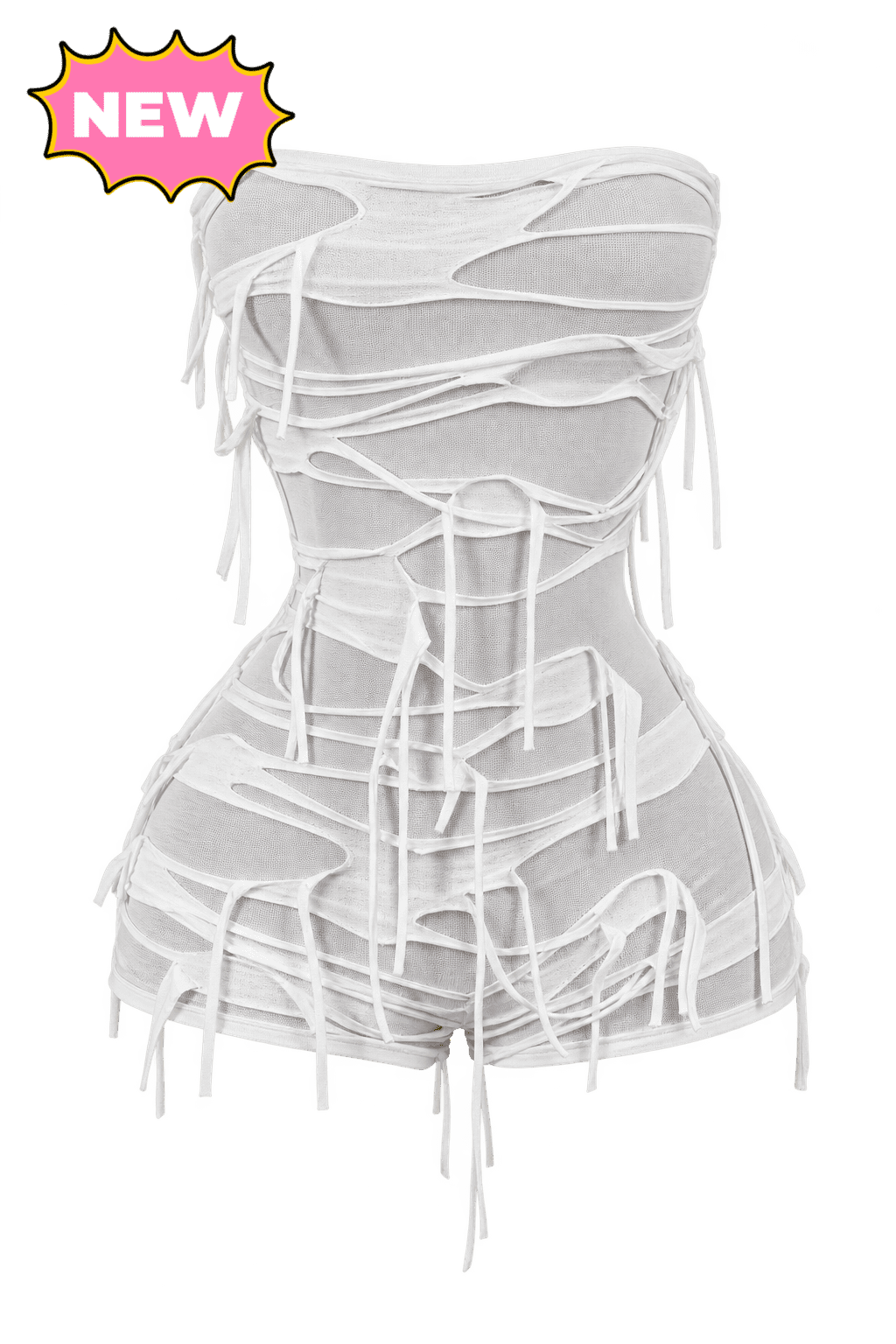 Mummy Romper Costume (White)