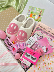 Hello Kitty Bundle w/ Slippers (Pink Smiley Face)