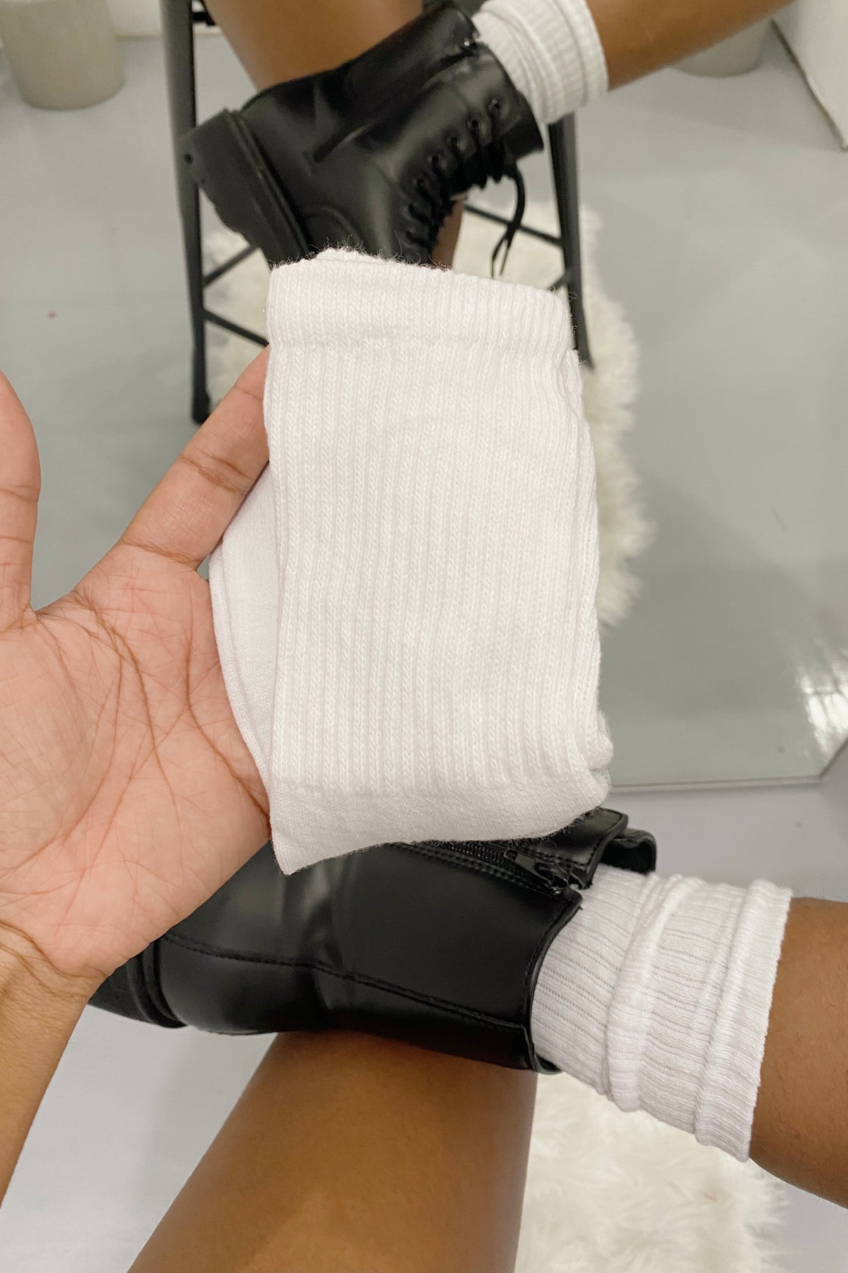 White Crew Socks (3 Pack)