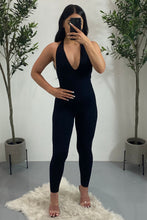 Load image into Gallery viewer, Melrose Sleeveless Catsuit (Black)