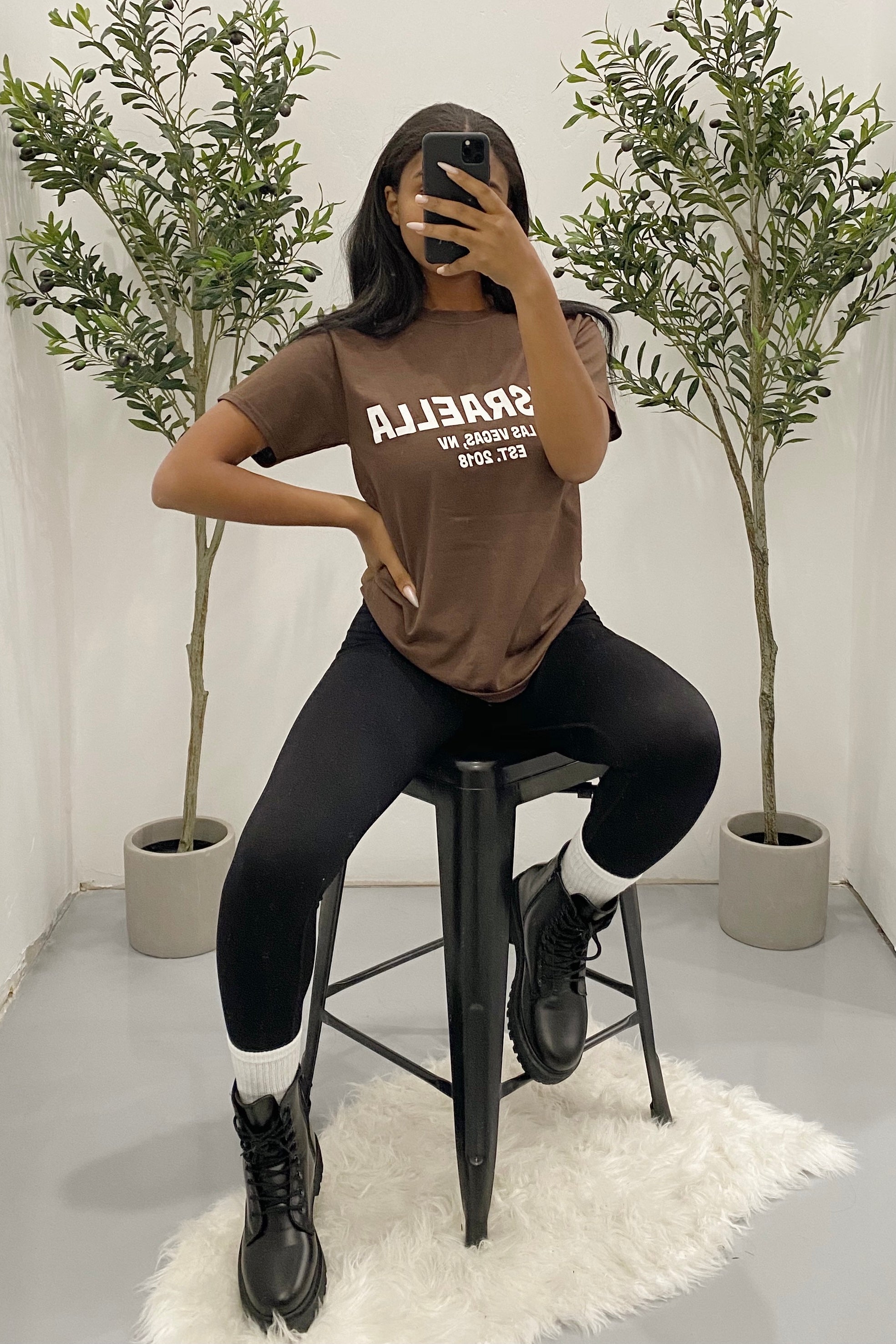 Classic Israella Tee (Chocolate Brown)