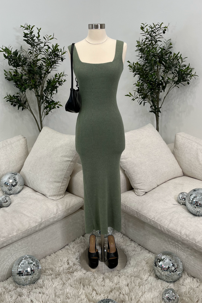 Bay Dress (Eucalyptus Green)