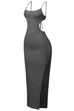 Load image into Gallery viewer, Sugar Open Back Maxi Dress (Black)