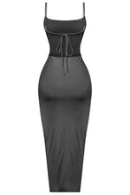 Load image into Gallery viewer, Sugar Open Back Maxi Dress (Black)