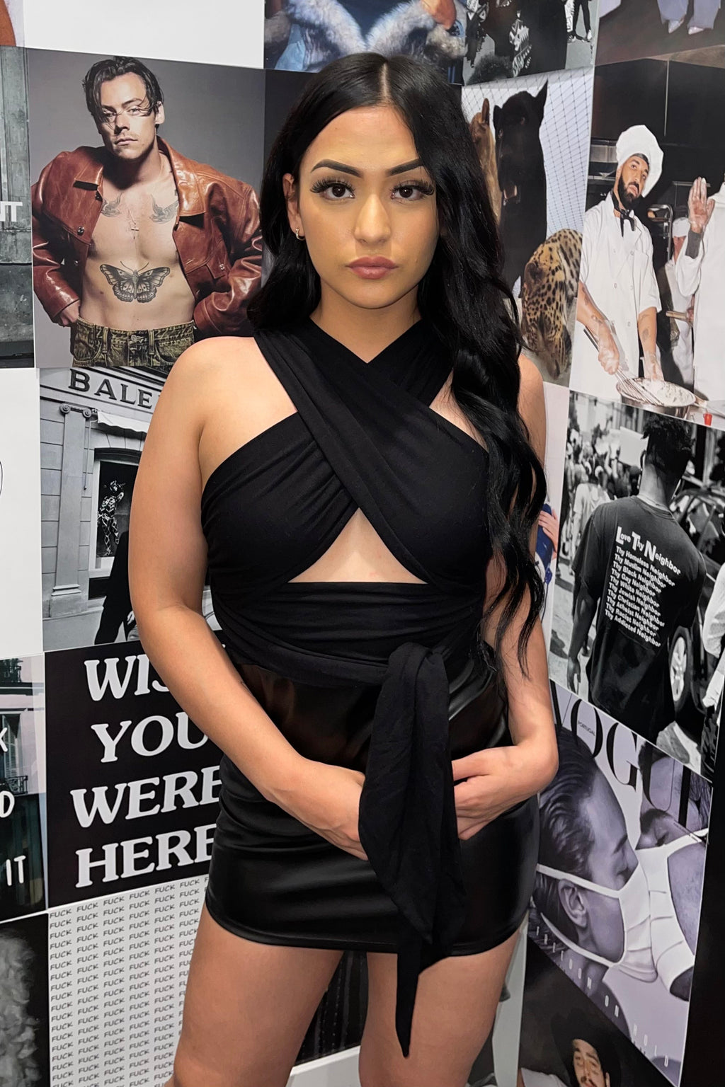 Lera Wrap Top (Black)