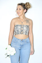 Load image into Gallery viewer, Carla Snake Tube Top (Beige)