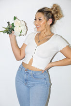 Load image into Gallery viewer, Lola Crop Top (White)