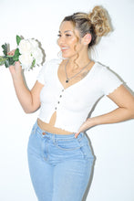 Load image into Gallery viewer, Lola Crop Top (White)