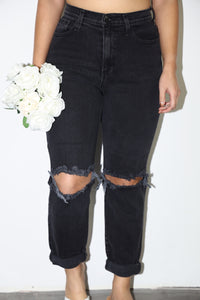 Brianne Mom Jeans (Black)