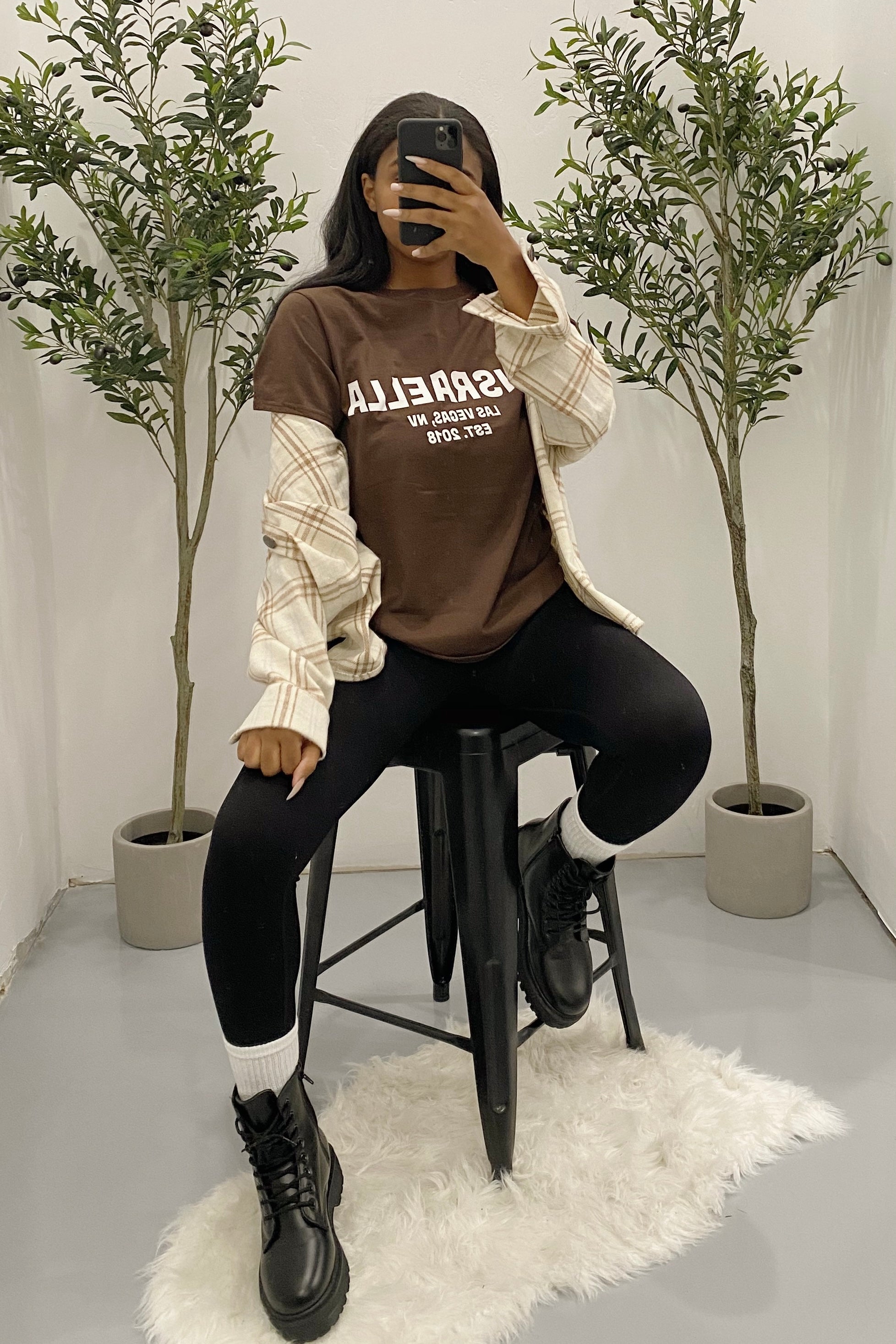 Classic Israella Tee (Chocolate Brown)
