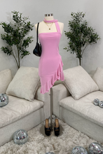 Load image into Gallery viewer, Effie Asymmetrical Dress (Baby Pink)