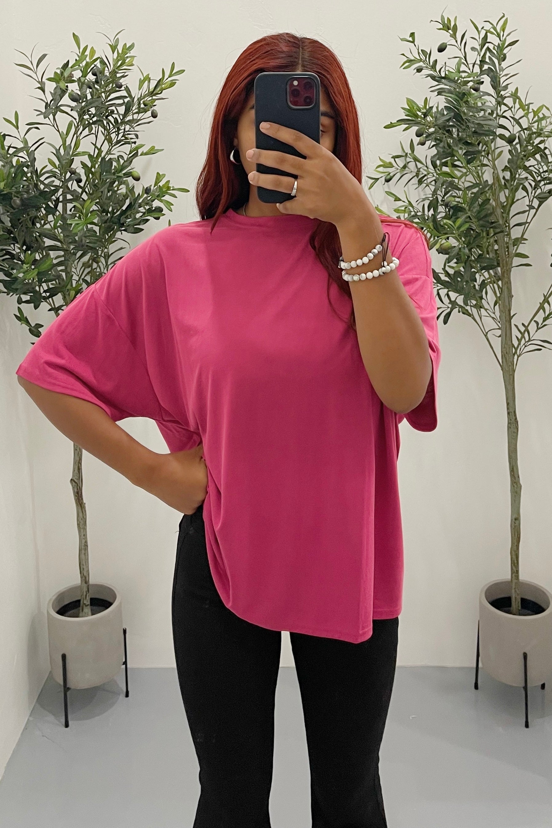 Butter Basic Oversize Tee (Berry Purple)
