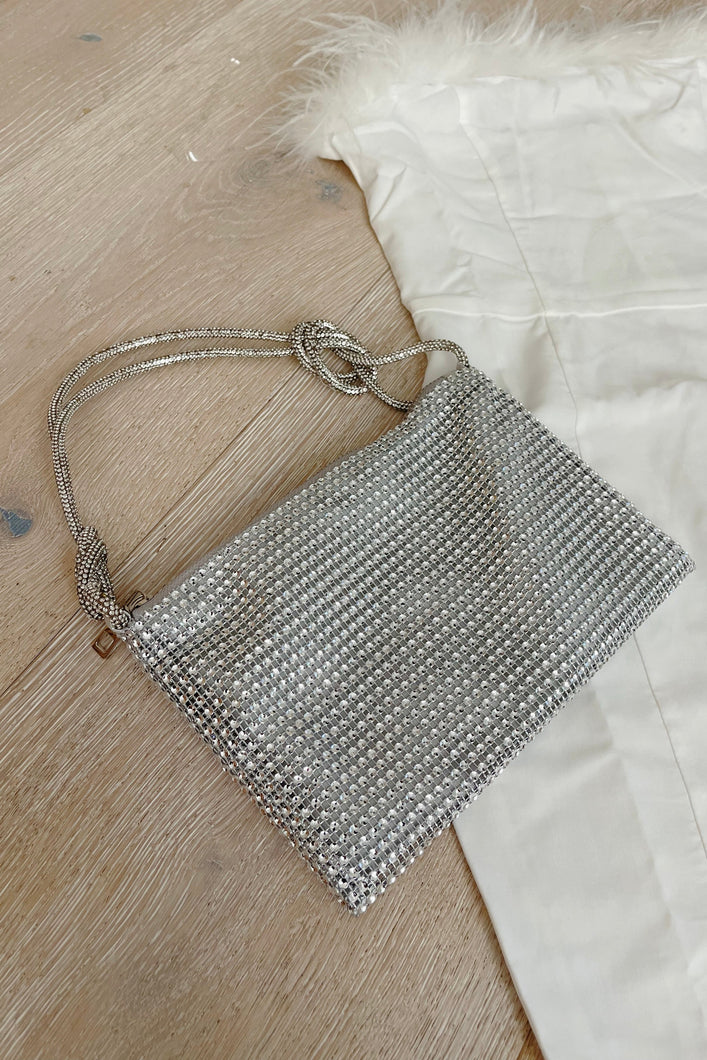 Paris Rhinestone Bag (Silver)