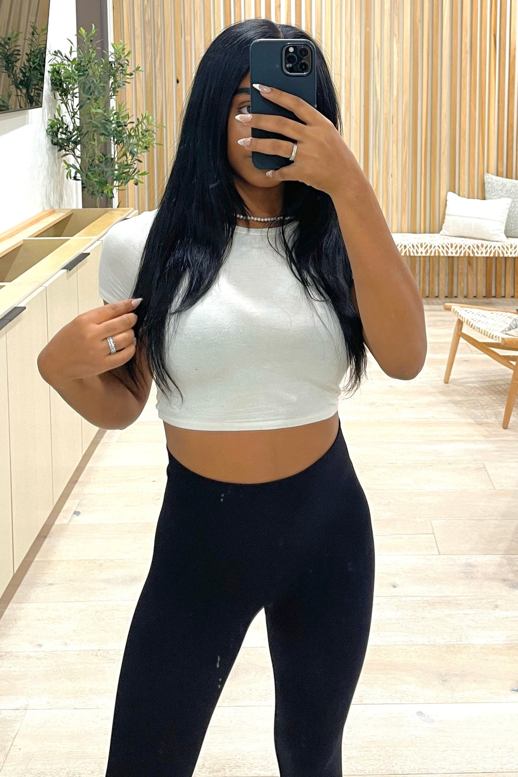 Aubrey Crop Top (White)