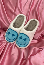 Load image into Gallery viewer, Smiley Slippers (Blue Lightning)