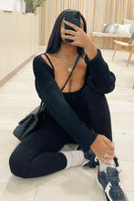 Load image into Gallery viewer, Amora Sweater Shrug (Black)