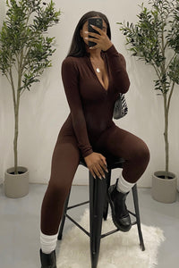 Montana Jumpsuit (Chocolate Brown)