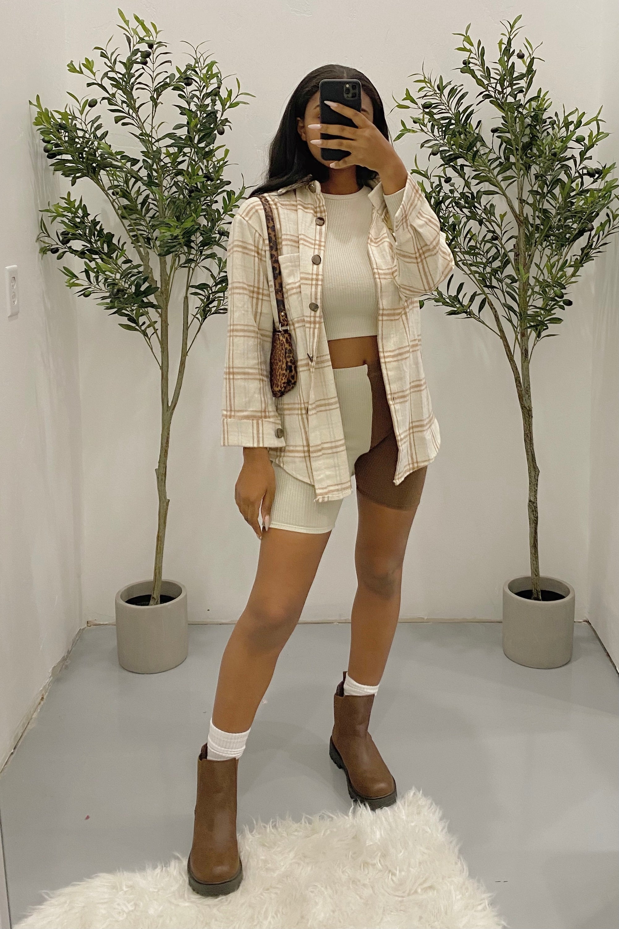 Jackson Flannel (Brown/Cream)