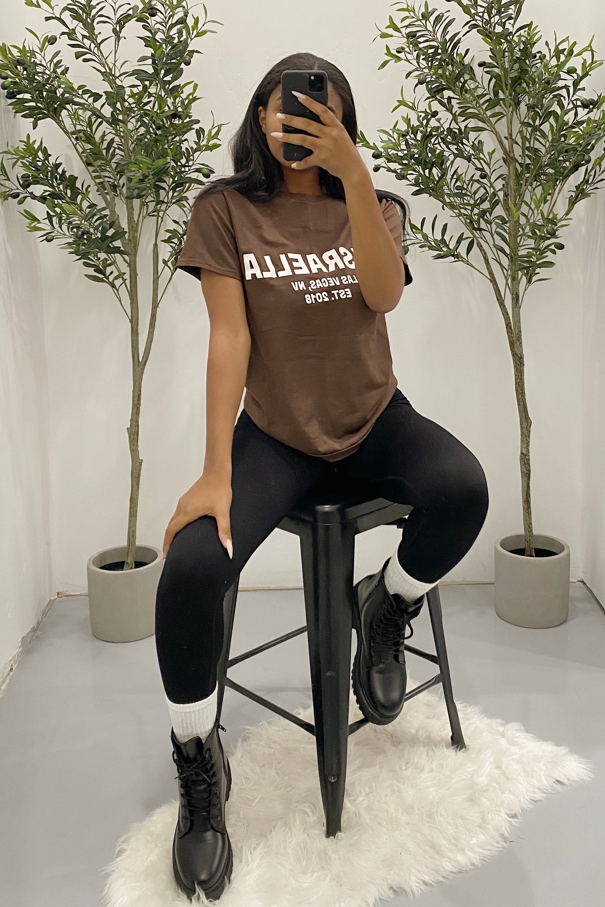 Classic Israella Tee (Chocolate Brown)