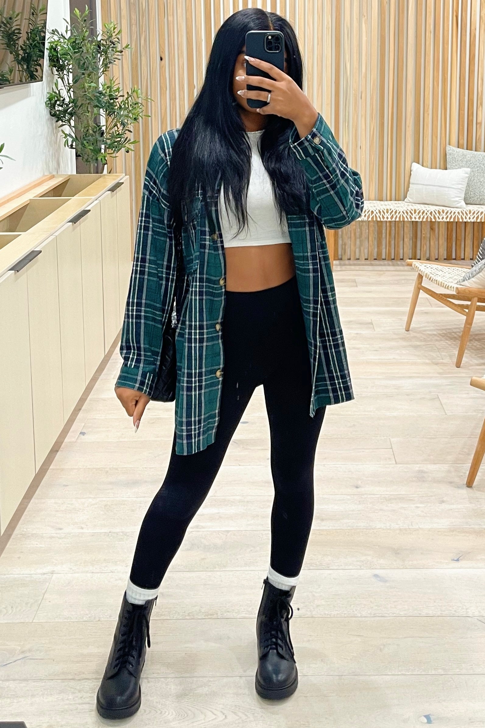 Zane Flannel (Blue/Green)