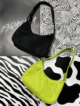 Load image into Gallery viewer, Emery Nylon Shoulder Bag (Lime Green)