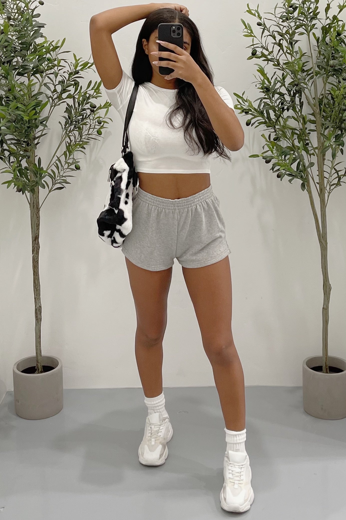 Aubrey Crop Top (White)