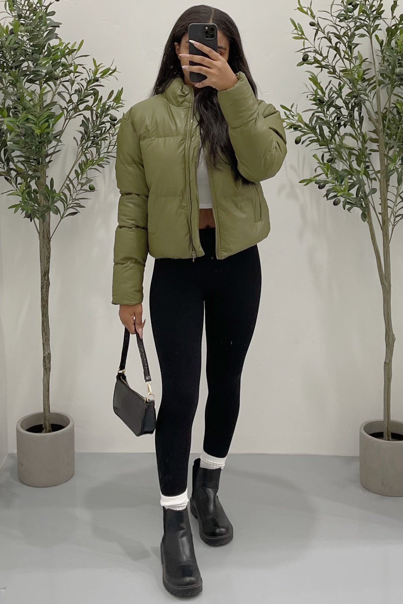 Toronto Puffer Jacket (Olive Green)