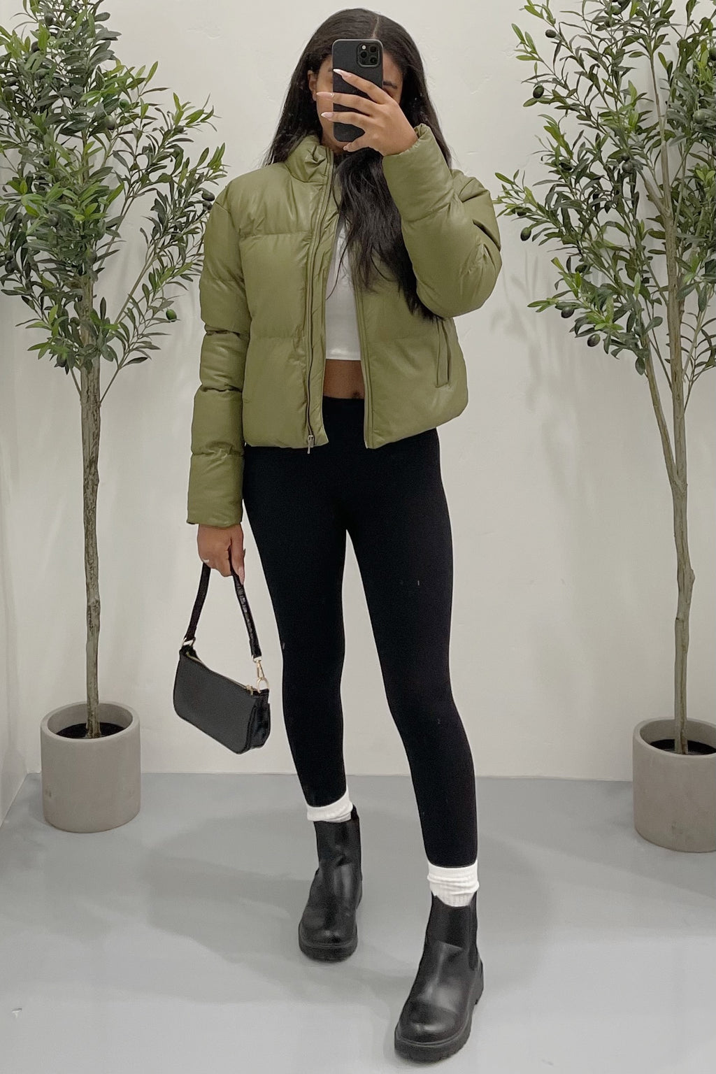 Toronto Puffer Jacket (Olive Green)