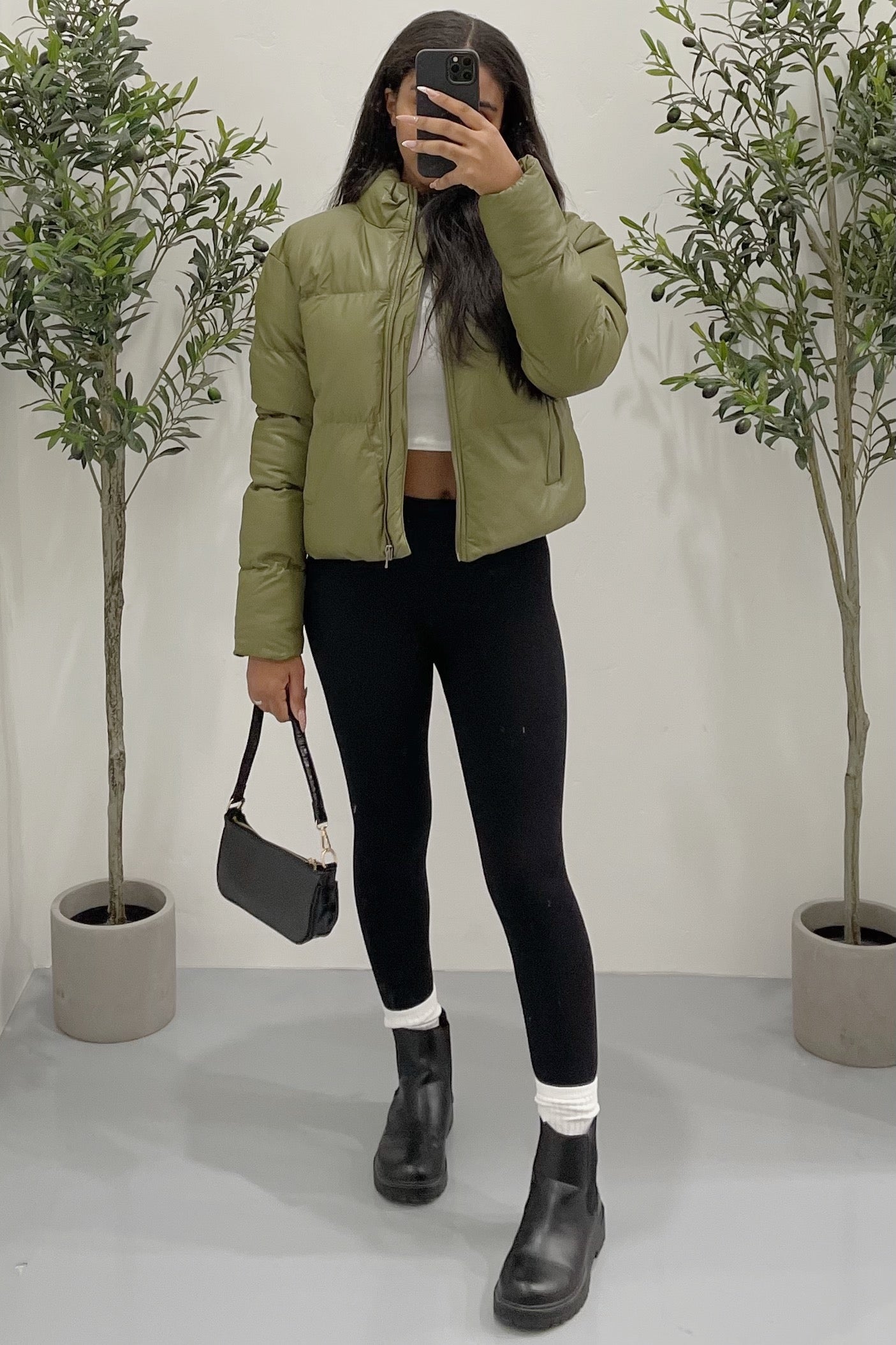 Toronto Puffer Jacket (Olive Green)