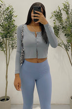 Load image into Gallery viewer, Andy Crop Top (Dusty Blue)
