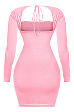 Load image into Gallery viewer, Harlem Long Sleeve Mini Dress (Pink)
