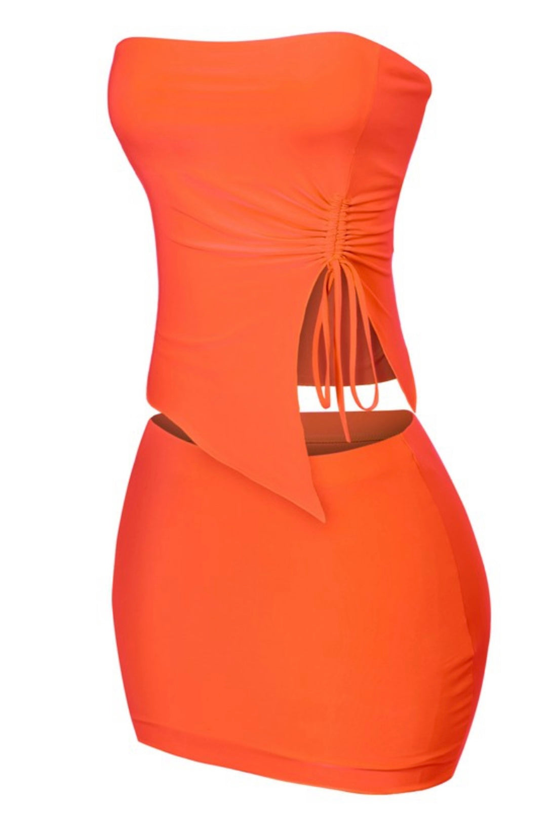 Darla Skirt Set (Orange)