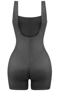 Toi Tank Open Back Romper (Black)