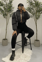 Load image into Gallery viewer, Dakota Cropped Puffer Jacket (Black)