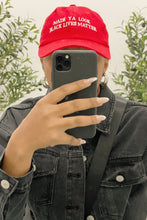 Load image into Gallery viewer, BLM Dad Hat (Red)