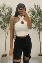Load image into Gallery viewer, Kamora Knit Crop Top (White)