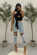 Load image into Gallery viewer, Lera Wrap Top (Black)