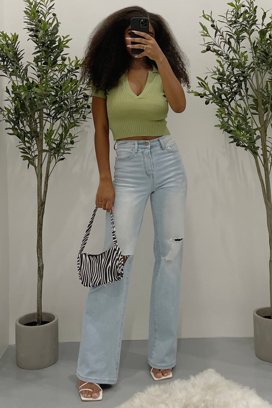 Piper Crop Top (Green)