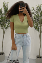 Load image into Gallery viewer, Piper Crop Top (Green)