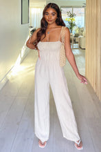 Load image into Gallery viewer, Cairo Woven Cutout Jumpsuit (Beige)
