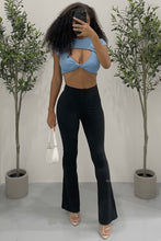 Load image into Gallery viewer, Jacey Twist Crop Top (Blue)