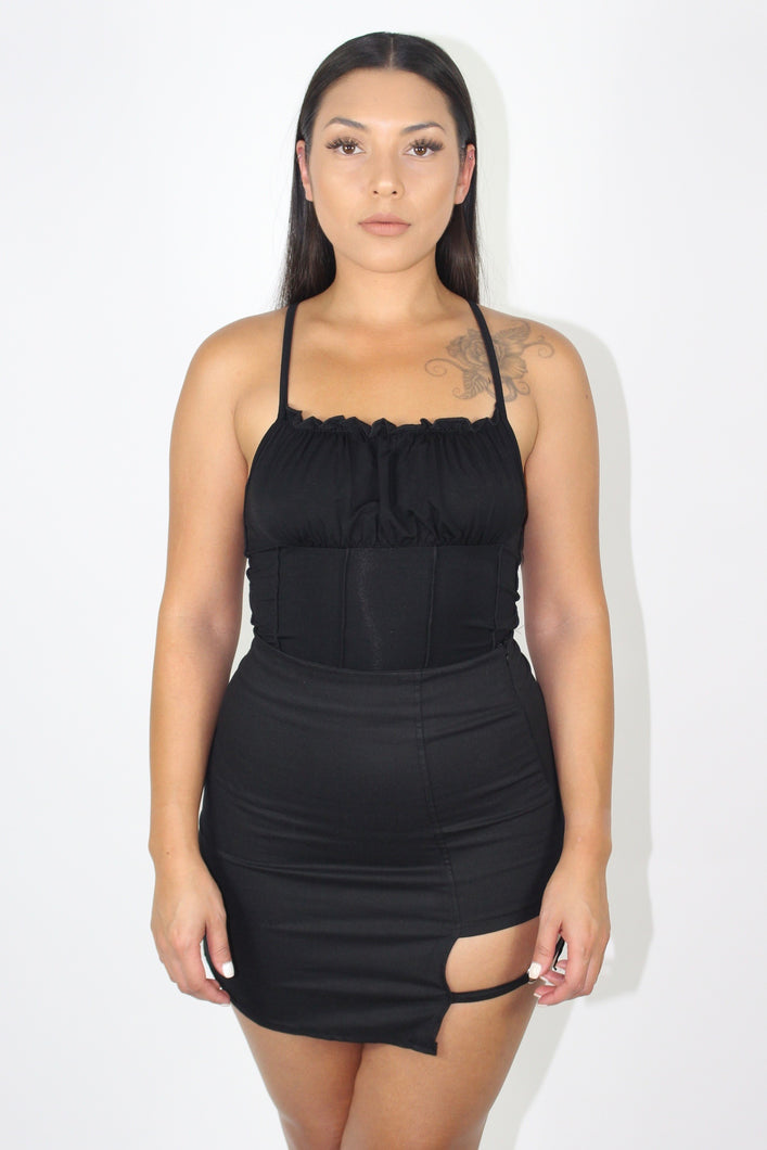 Delia Tank Top (Black)