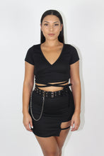 Load image into Gallery viewer, Elsy Wrap Top (Black)