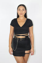 Load image into Gallery viewer, Elsy Wrap Top (Black)