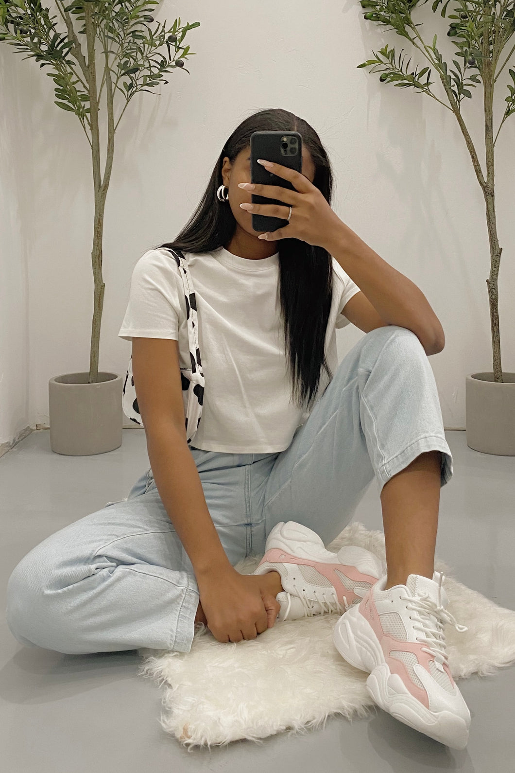 Daren Crop Tee (White)
